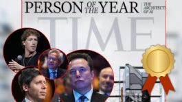 Foto que representa a Revista TIIME nombra a los "arquitectos de la inteligencia artificial" como 'Persona del Año'