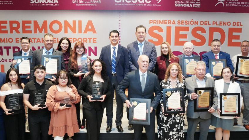 Reconocen a 16 figuras en ceremonia 2025 del Salón de la Fama del Deportista Sonorense y Premio Estatal del Deporte