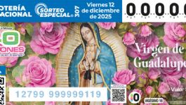 Foto que representa a Lista de GANADORES de Lotería Nacional: Sorteo Especial 307 de la Virgen de Guadalupe, 12 de diciembre
