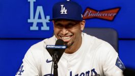Foto que representa a Edwin Díaz lo admite, eligió a los Dodgers porque "tienen todo para ganar"