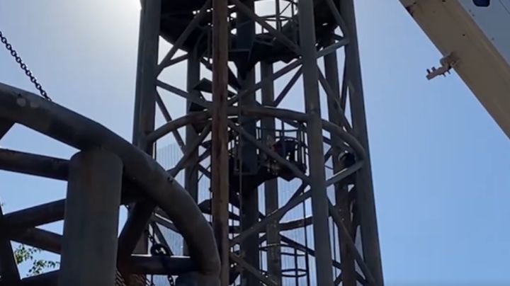 Cajeme retira la tirolesa de la Laguna del Náinari, estructura detenida desde 2018 y bajo controversia