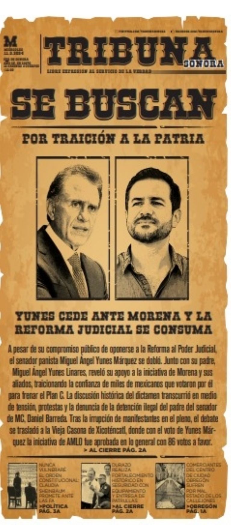60 años, 60 historias: La aprobación de la Reforma al Poder Judicial, un día negro para México