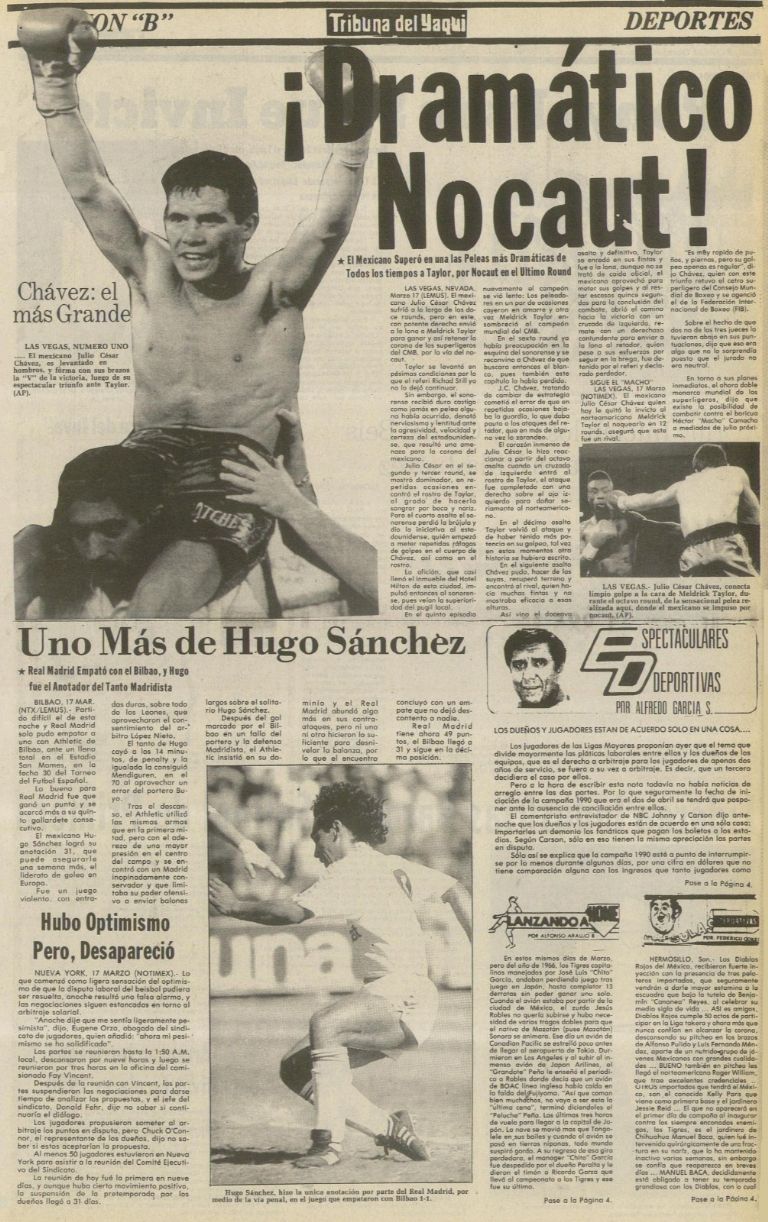 60 años, 60 historias: El nocaut que consolidó a Chávez como 'El César del Boxeo'