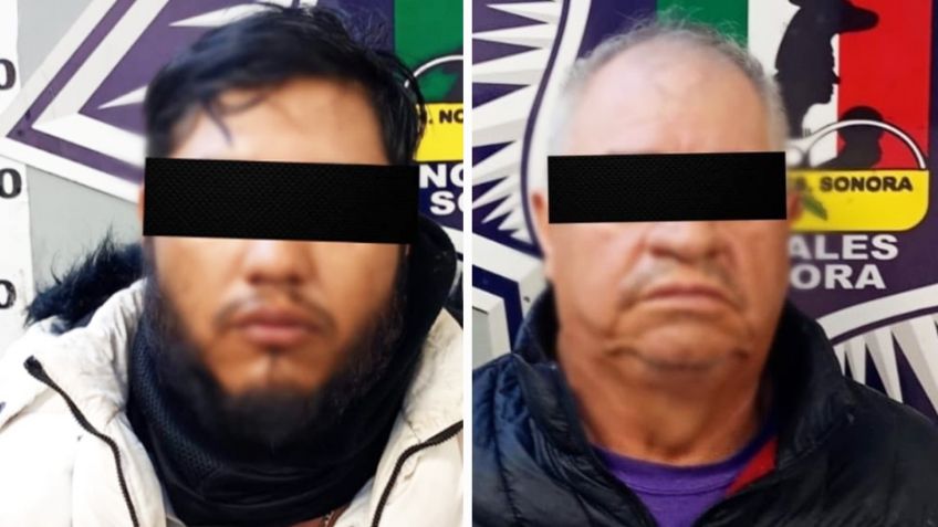 Sorprenden a dos sujetos con cableado de Telmex robado en Nogales; lo llevaban en un taxi