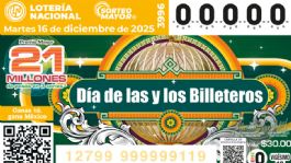 Foto que representa a Lotería Nacional: Lista COMPLETA de GANADORES del Sorteo Mayor No. 3996 de HOY martes 16 de diciembre