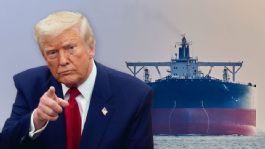 Foto que representa a Trump ordena "BLOQUEO TOTAL" a buques petroleros que entren o salgan de Venezuela