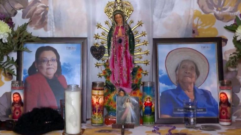 La dos víctimas, María Mayo y Dominga Montor