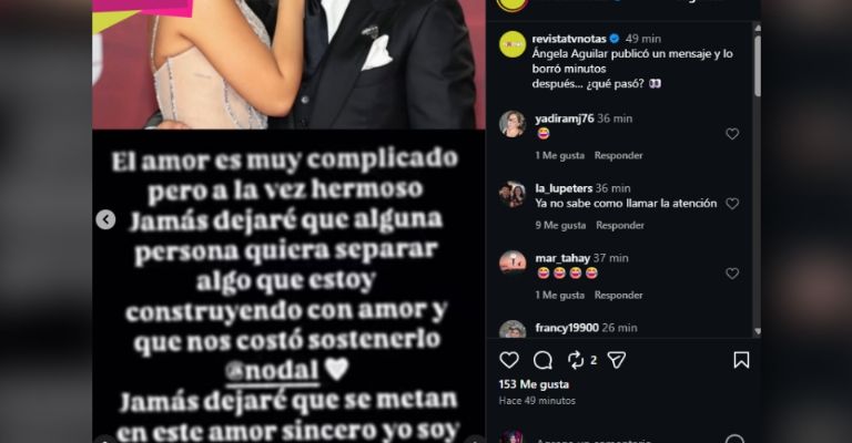 Ángela Aguilar manda fuerte mensaje a Christian Nodal tras revelarse infidelidad con violinista