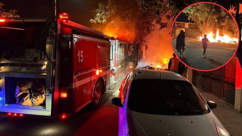 Incendio consume una vivienda y genera pánico entre vecinos del suroriente de Ciudad Obregón