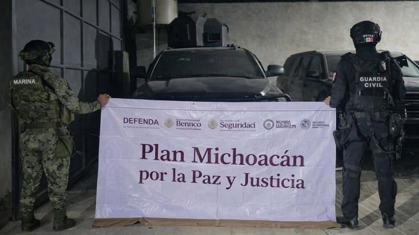 Golpe al crimen en Michoacán: Aseguran bodega usada para fabricar vehículos 'monstruo'