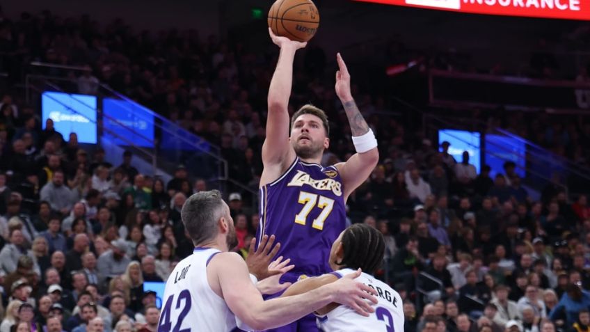 LeBron James se rinde ante la 'magia' de Luka Doncic en una victoria de Lakers
