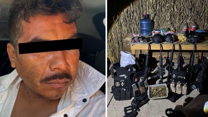 'Cali', líder criminal de Los Cromo, es capturado en Oaxaca; tenía arsenal y equipo táctico