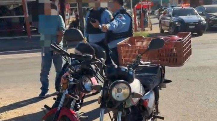 FUERTE ACCIDENTE en Ciudad Obregón: No hace alto y chocan dos motociclistas en boulevard Ramírez