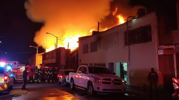 Alerta en Nogales: Fuerte incendio cerca de garita fronteriza moviliza a cuerpos de emergencia