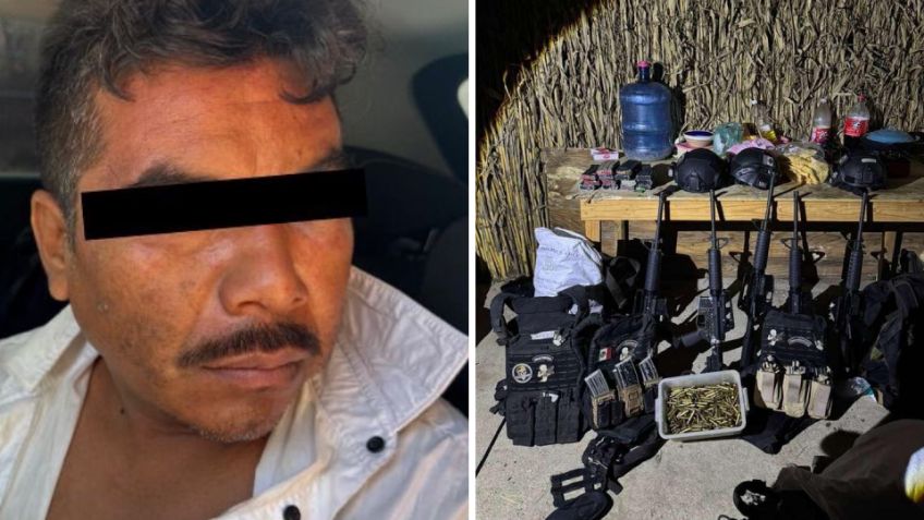 'Cali', líder criminal de Los Cromo, es capturado en Oaxaca; tenía arsenal y equipo táctico