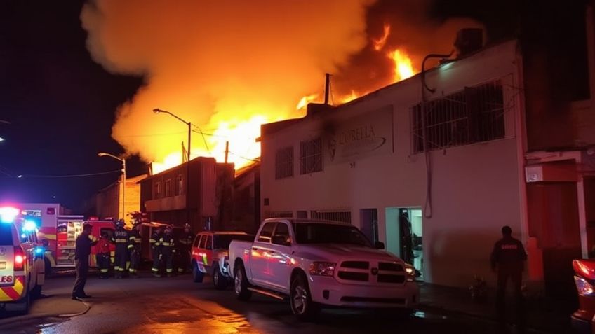 Alerta en Nogales: Fuerte incendio cerca de garita fronteriza moviliza a cuerpos de emergencia