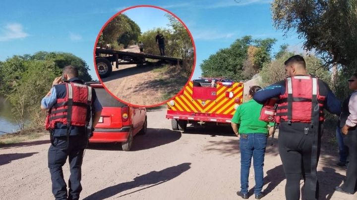 Cae vehículo al Canal Bajo: Intensa movilización por accidente al poniente de Ciudad Obregón