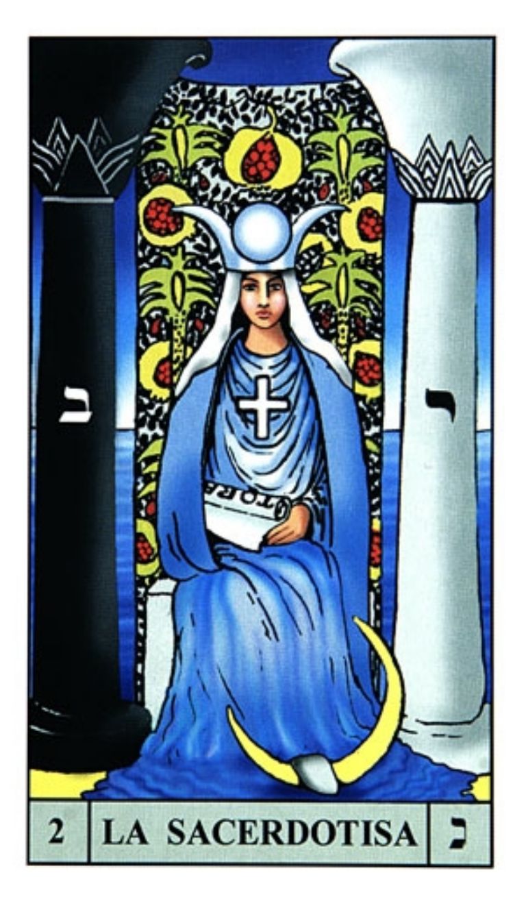 La carta del tarot La Sacerdotisa