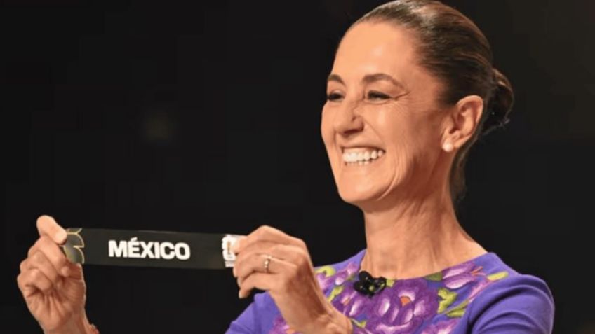 Sheinbaum asiste al sorteo del Mundial 2026; "Estamos orgullosos de recibir por tercera vez la Copa Mundial"