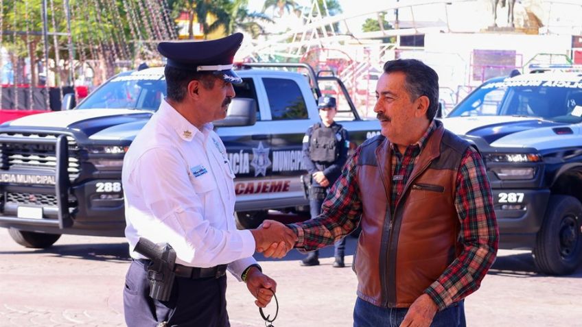 Entrega Javier Lamarque cinco nuevas patrullas a Policía Municipal en Ciudad Obregón
