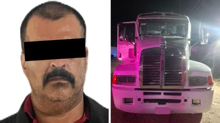 Cae chofer de tráiler con 520 litros de metanfetamina en carretera Caborca - Puerto Peñasco