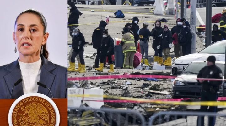 Claudia Sheinbaum revela acciones por muerte de mexicanos en accidente aéreo en Filadelfia