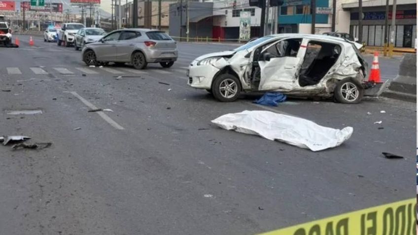 Fatal accidente en Nuevo León: Choque causa muerte de un joven y deja tres lesionados