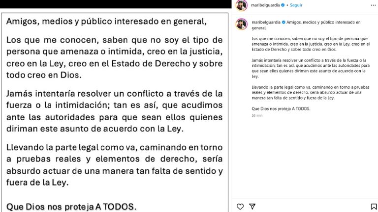 Maribel Guardia responde a supuestas amenazas contra Imelda Garza Tuñón