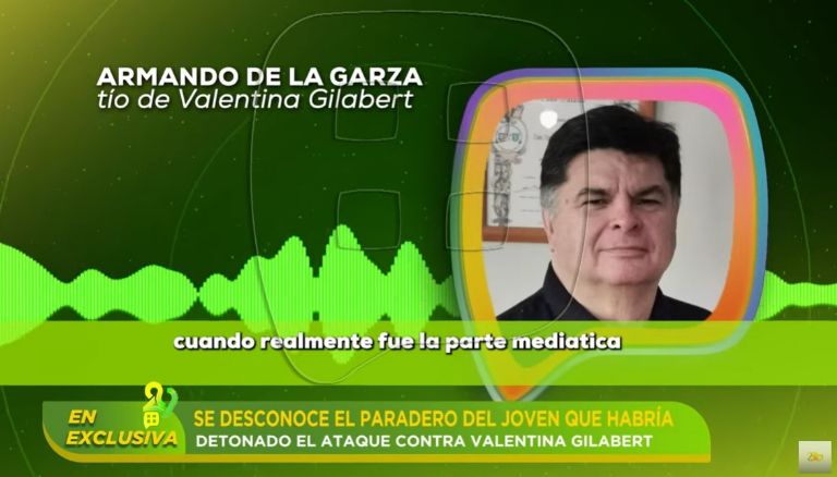 Tío de Valentina Gilabert revela que su novio está desaparecido tras el ataque