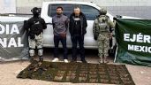 Foto ilustrativa de la nota titulada Duro golpe al crimen en Nogales: Detienen a dos y aseguran arsenal de armas de fuego