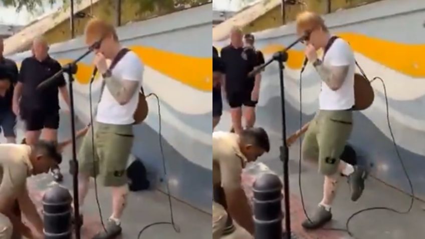 Shock en la música: Detienen a Ed Sheeran en plena presentación en la calle; esto pasó