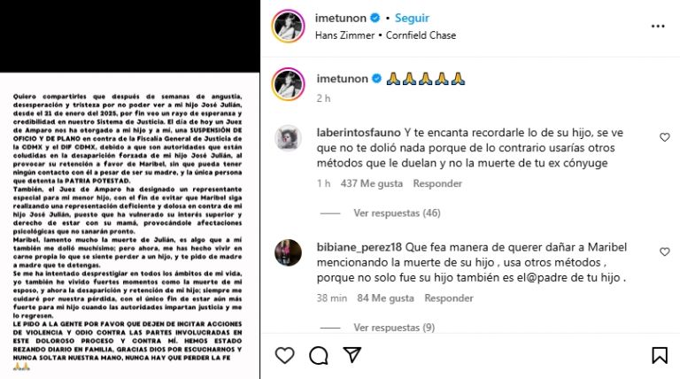 Imelda asegura que su hijo fue víctima de desaparición forzada