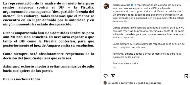 Maribel Guardia le responde a Imelda Tuñón