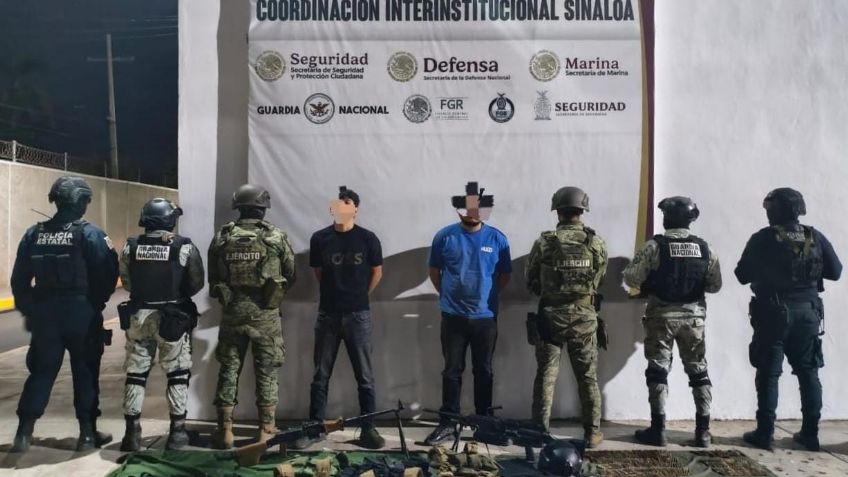 Enfrentamiento armado en Sinaloa deja tres detenidos y armamento asegurado