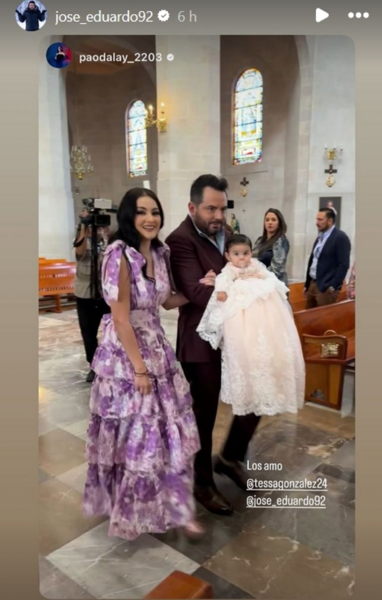 José Eduardo Derbez celebra bautizo de Tessa 