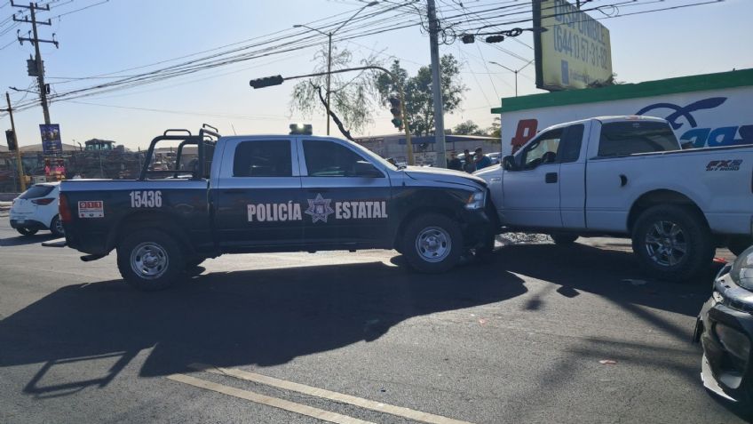 FOTOS: Patrulla de la PESP choca contra autos particulares en Ciudad Obregón, Sonora