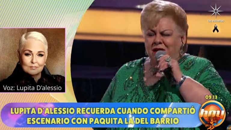 Lupita D Alessio recordó su amistad con Paquita la del Barrio