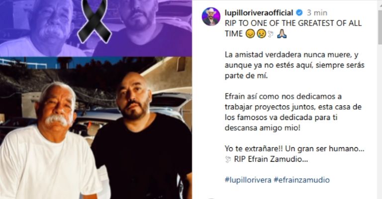 Lupillo Rivera sufre dolorosa muerte en La Casa de los Famosos All Stars y su familia llora su partida