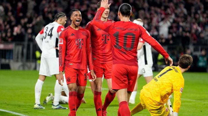 La aplanadora del Bayern golea al Frankfurt y se afianza en la cima de la Bundesliga