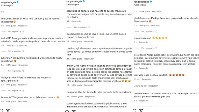 Tunden a Irina Baeva por no dar entrevista a la prensa