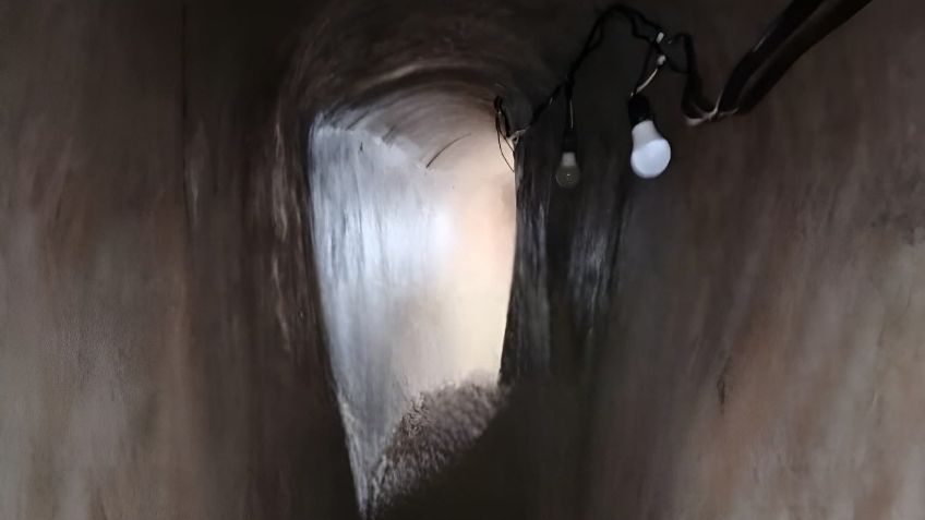 Así es el túnel clandestino que descubrieron en Culiacán tras operativo contra Los Chapitos