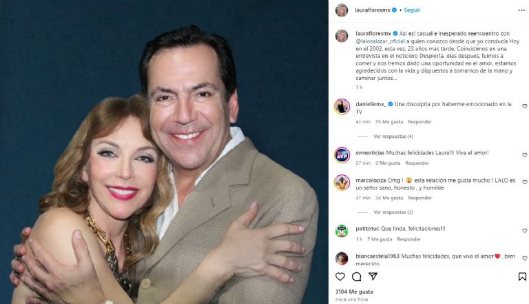 Laura Flores confirma su noviazgo con Lalo Salazar