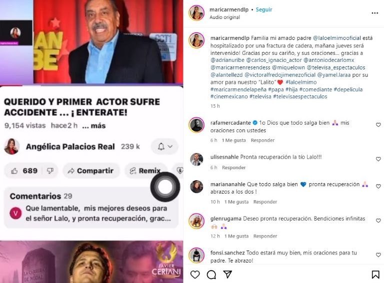 Hija de Lalo El Mimo confirmó su hospitalización