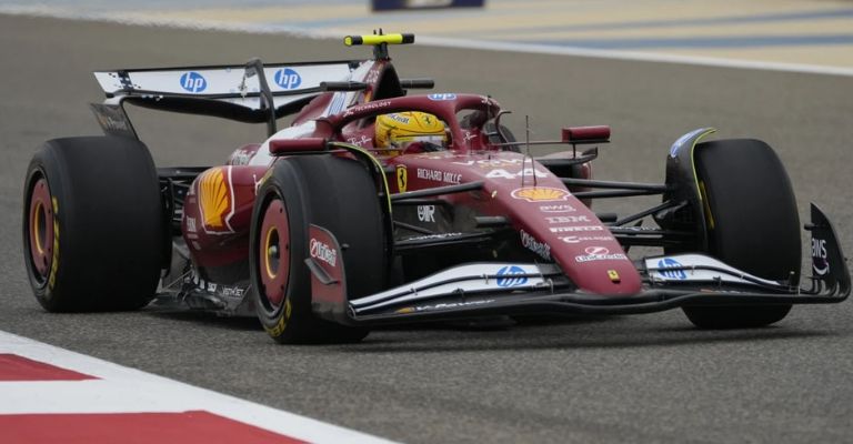 El británico poco a poco se familiariza con su monoplaza  