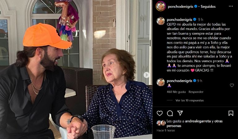 Poncho De Nigris sufre la muerte de su abuelita