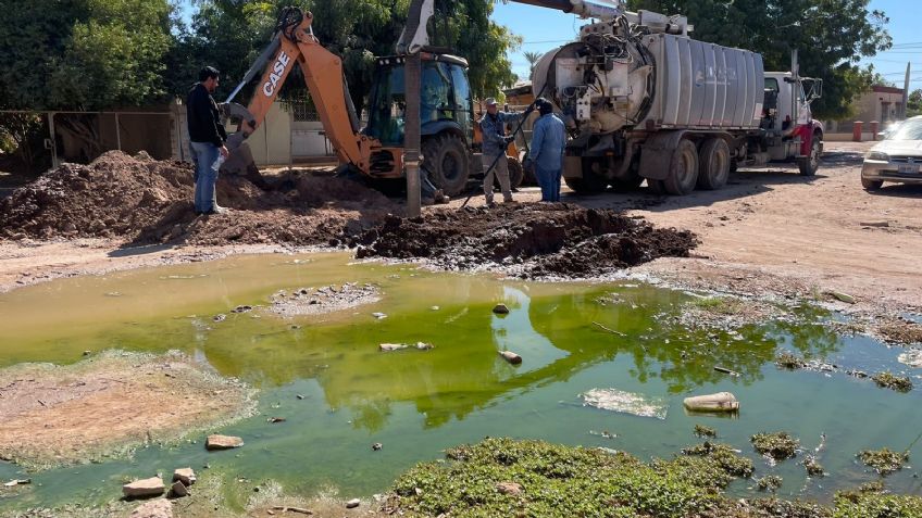 Más del 62 por ciento de las aguas negras se quedan en las calles de Navojoa