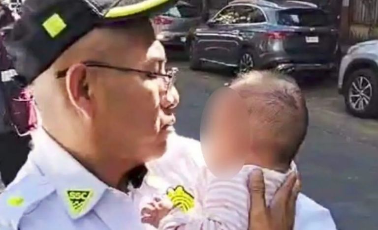 Bebé olvidado en CDMX