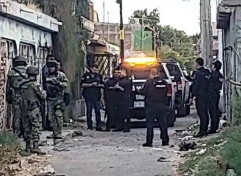 El sitio donde ocurrió el atentado en la colonia Hidalgo