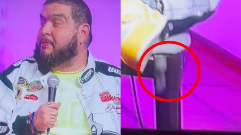 Iván ‘La Mole’ protagoniza momento viral tras caída de un misterioso paquete en su podcast