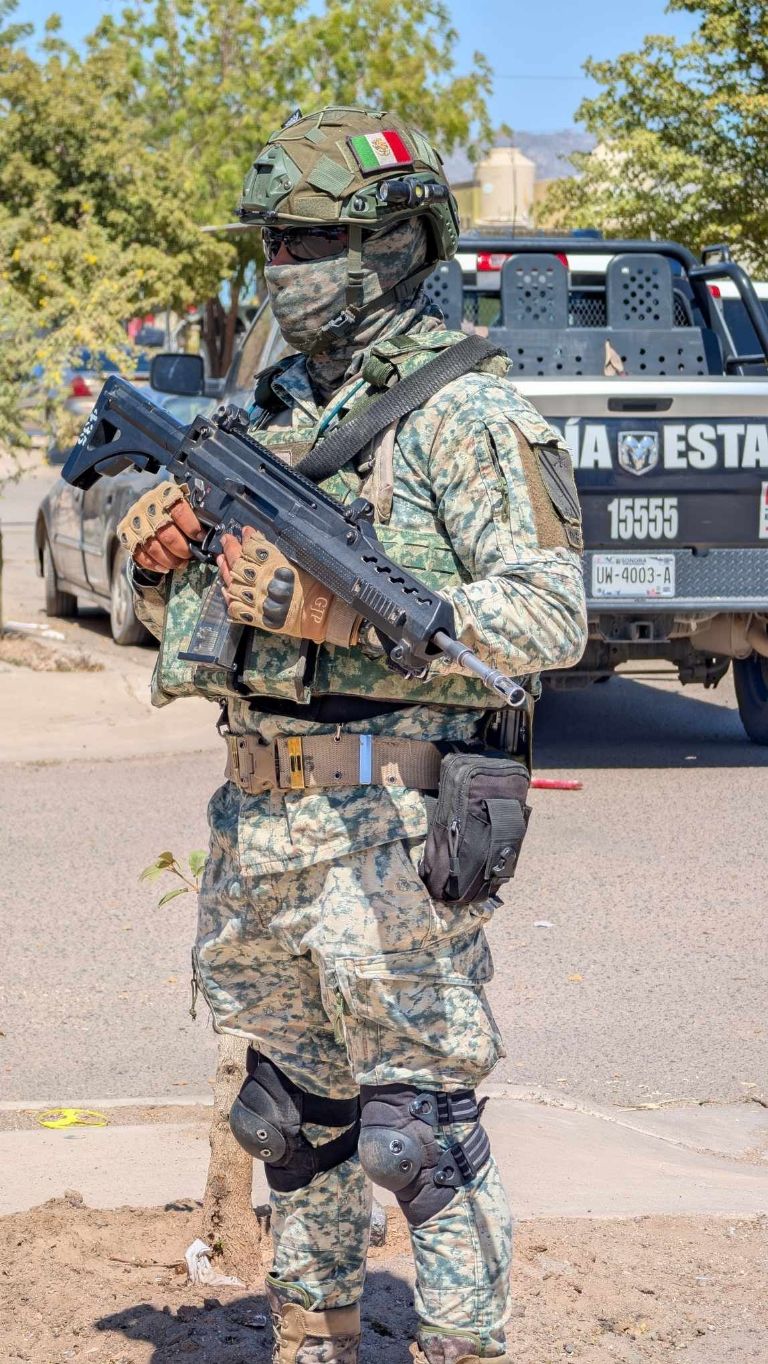 Intensa movilización policiaca tras ataque armado en la colonia Fuente de Piedra, Hermosillo